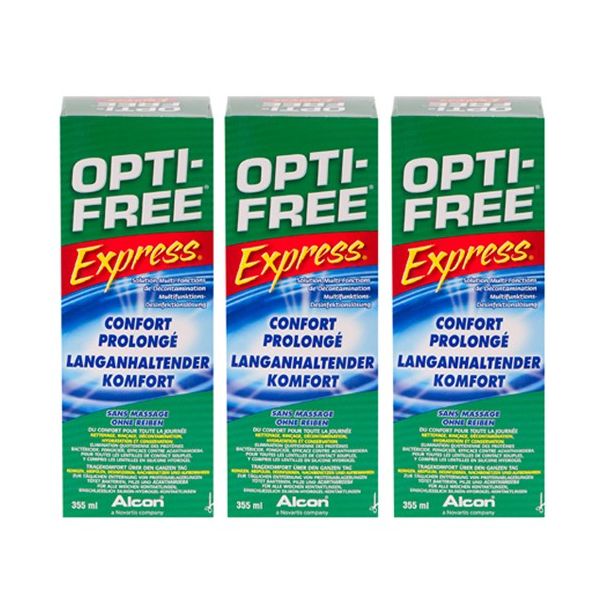 Opti-Free Express MultiPack Eco 3X355ml - Produit pour lentilles Opti-Free Express MultiPack Eco 3X355ml - Produit pour lentilles