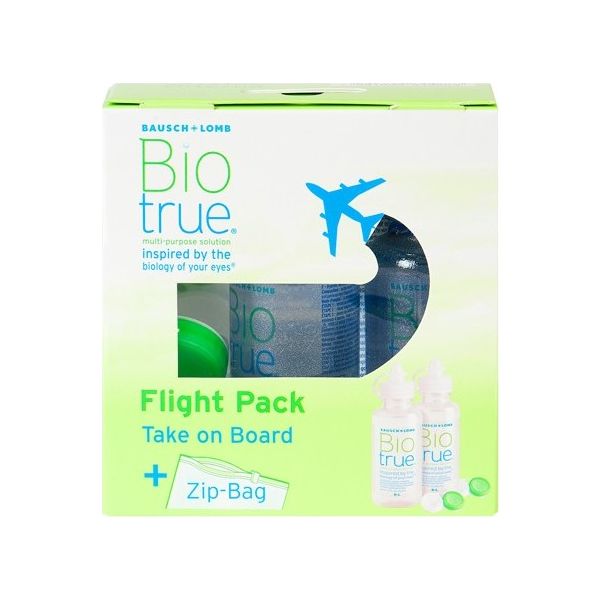 Biotrue Flight Pack 2x60ml - Produit pour lentilles Biotrue Flight Pack 2x60ml - Produit pour lentilles