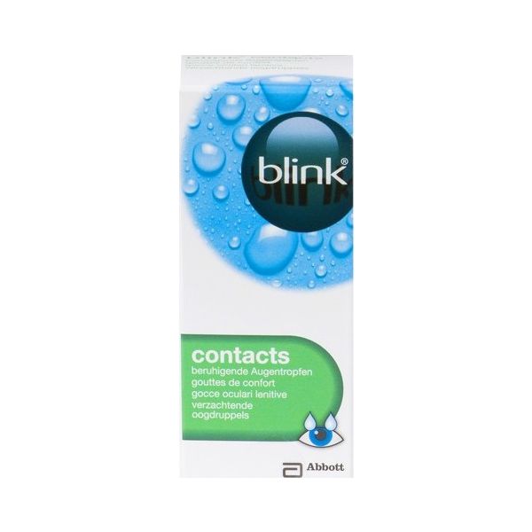Blink Contacts 10ml - Produit pour lentilles Blink Contacts 10ml - Produit pour lentilles