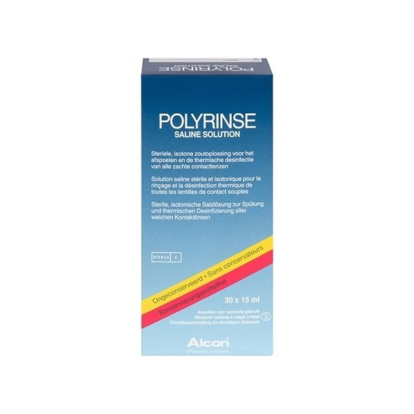 Polyrinse Saline 30x15ml - Produit pour lentilles