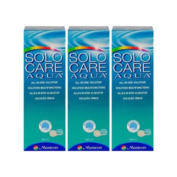 Solocare Aqua Multipack Eco 3x360ml - Produit pour lentilles