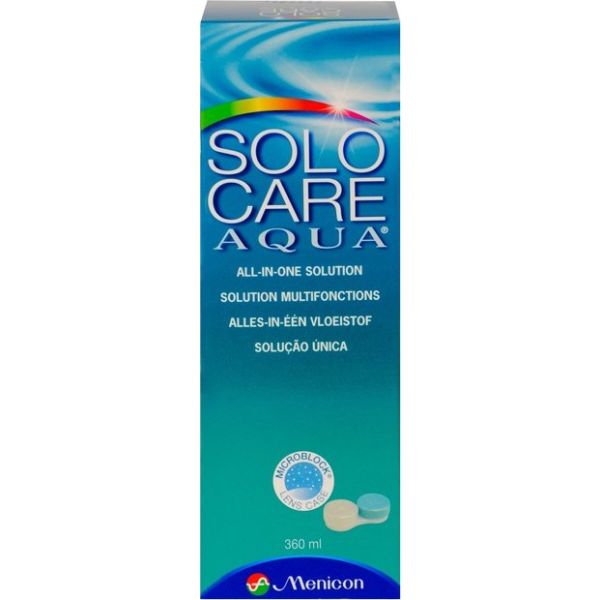 Solocare Aqua 360ml - Produit pour lentilles Solocare Aqua 360ml - Produit pour lentilles
