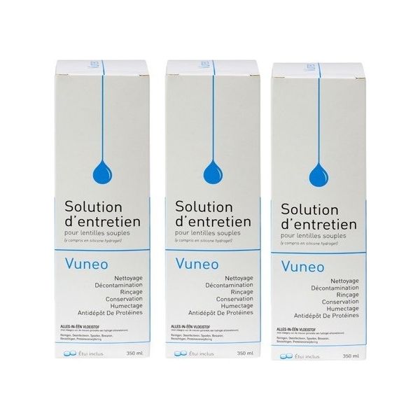 Vuneo MultiPack Eco 3x350ml - Produit pour lentilles