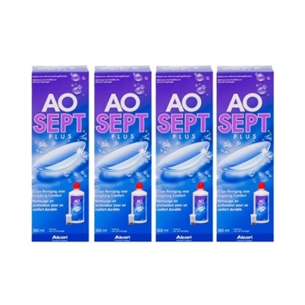 AOSEPT Plus 4 x 360 ml - Produit pour lentilles